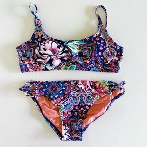 ❌SOLD❌NEW Oneill Girls “Naples” Strappy Side Bralette swim set -Size 10